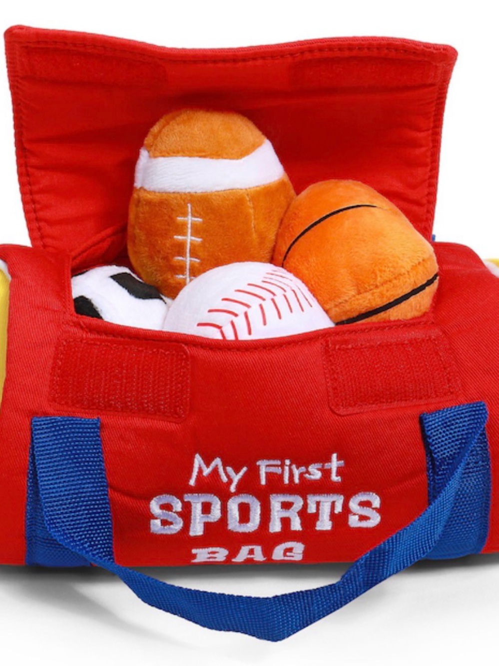 Gund My First Sports Bag Plush Toy Set - Red, Blue, Orange, White